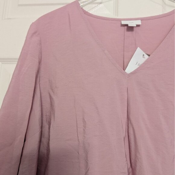 NEW J Jill Tunic Womens Size Large Mauve Purple Flowy Oversize Long Sleeve - Picture 2 of 13